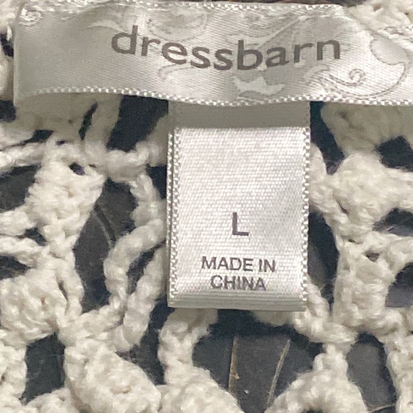 Dressbarn Cream Knitted Blouse Size L - Picture 6 of 6